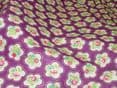 Dainty Flowers, Grape 100% Cotton Curtain / Soft Furnishing / Dressmaking Fabric